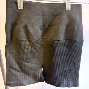 NUX Charcoal Ribbed Shapewear Shorts